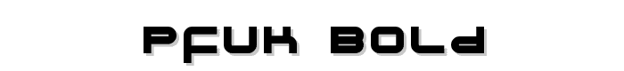Pfuk Bold font